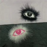 Pink Eye Hairpin for Women 90s Aesthetics Y2K Party Hair Accessories