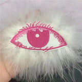Pink Eye Hairpin for Women 90s Aesthetics Y2K Party Hair Accessories