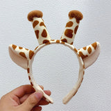 Giraffe Ears and Horns Headband Funny Animal Cosplay Hair Hoop