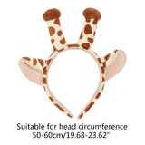 Giraffe Ears and Horns Headband Funny Animal Cosplay Hair Hoop