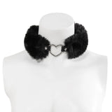 Heart Choker Necklace Women Short Chain Vintage Jewelry