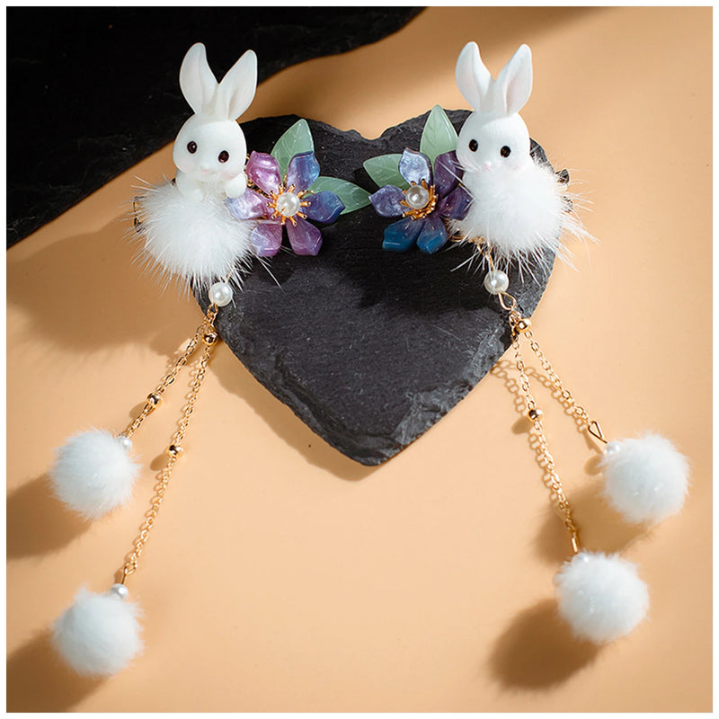 Rabbit Shaped Bute Hair Clips For Women