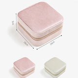 Velvet Small Jewelry Box Necklace Ring Earrings Storage Organizer