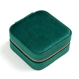 Plush Velvet Jewelry Box Necklace Ring Storage Organizer