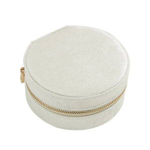 Plush Velvet Small Jewelry Box Necklace Ring Storage Organizer