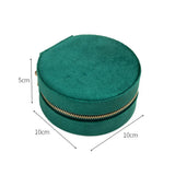 Plush Velvet Small Jewelry Box Necklace Ring Storage Organizer