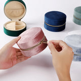 Plush Velvet Jewelry Box Necklace Ring Organizer