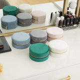 Plush Velvet Small Jewelry Box Necklace Ring Storage Organizer