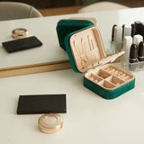 Plush Velvet Small Jewelry Box Necklace Ring Storage