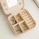 Plush Velvet Small Jewelry Box Necklace Ring Storage