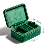 Plush Velvet Travel Jewelry Organizer