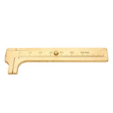 Mini Pocket Brass Caliper 0-60mm Single Scale Handy Caliper for Bead Wire Rings