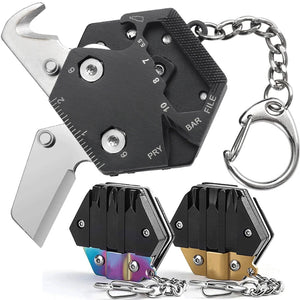 Pocket Fold Mini Coin Screwdriver Keyring Keychain Opener Small Tool