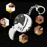 Pocket Fold Mini Coin Screwdriver Keychain Tool