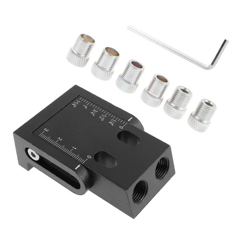 Pocket Hole Jig Kit Drill Locator Oblique Hole Holder Kit