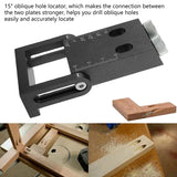 Pocket Hole Jig Kit Drill Locator Oblique Hole Holder Kit
