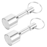Pocket Magnet Key Keychains Tester Jewelry Magnetic Holder Silver Jewellery