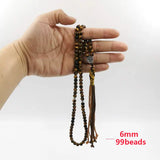 Tiger's Eye Tasbih 99 Beads for Ramadan Eid Mubarak