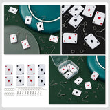 Poker Playing Charm Jewelry Earrings Charms Necklace DIY Pendants
