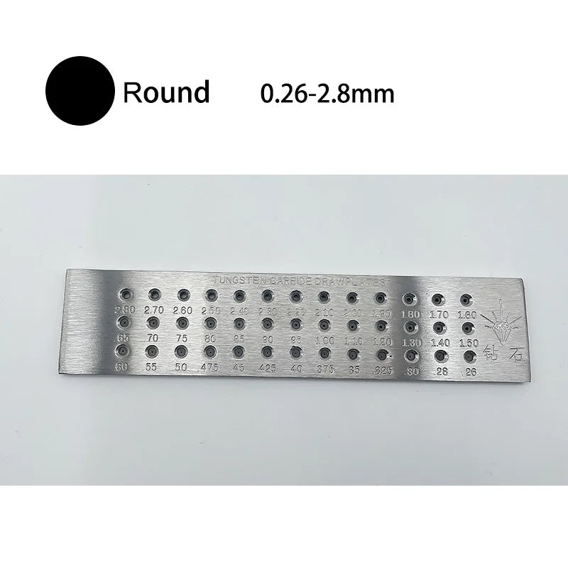 Poland Warehouse Tungsten Carbide Wire Drawplate Jewelry Making Tool
