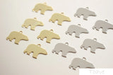 Polar Bear Copper Plated Pendant 18K DIY Accessories