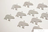 Polar Bear Copper Plated Pendant 18K DIY Accessories