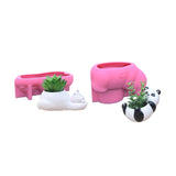 Polar Bear Flowerpot Resin Mold DIY Succulent Plant Pot Holder