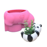 Polar Bear Flowerpot Epoxy Resin Mold Succulent Plant Pot Holder Silicone Mould