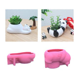 Polar Bear Flowerpot Epoxy Resin Mold Succulent Plant Pot Holder