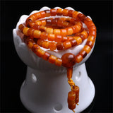 Polish Old Honey Wax 108 Buddha Beaded Bracelet