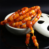 Polish Old Honey Wax 108 Buddha Beaded Bracelet