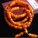 Polish Old Honey Wax 108 Buddha Beaded Bracelet
