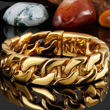 Polished Stainless Steel Bracelet for Men