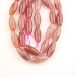 Polished Natural Mixed Gems Loose Beads,Raw Stones Rice Shape Beads Jewelry