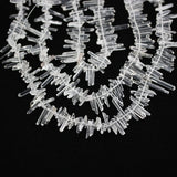 Natural Crystal Sticks Beads Raw Quartz Stones Points Necklace