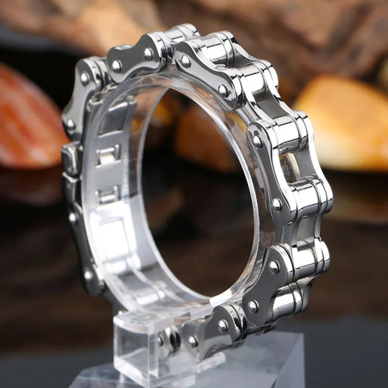 Stainless Steel Bike Motorcycle Chain Men's Bracelet