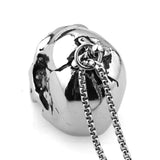 Stainless Steel Heavy Gochic Skull Pendant Men's Boy's Jewelry Pendant Necklace
