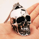 Stainless Steel Heavy Gochic Skull Pendant Men's Boy's Jewelry Pendant Necklace