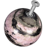 Crystal Stone Ball Drawer Cabinet Pulls Knobs Brass Handle