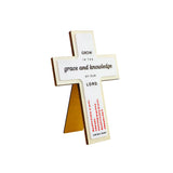 Christian Wooden Cross Ornaments Lord's Prayer Acrylic Decoration
