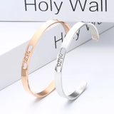 PolishedPlus Faith DIY Stainless Steel Letter Bracelet