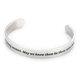 Strong Women Stainless Steel Inspirational Bangle Bracelet