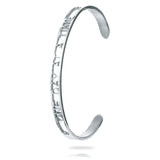PolishedPlus Stainless Steel Bangle Letter Bracelet for Women