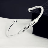 Custom Copper Beads Bangle Love Letter for Her