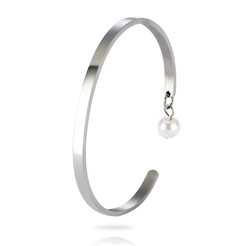 LOVE Letter Titanium Birth Stone Bracelet Personalized for Women