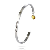 LOVE Letter Titanium Birth Stone Bracelet Personalized for Women