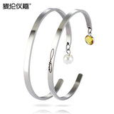 LOVE Letter Titanium Birth Stone Bracelet Personalized for Women