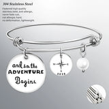 PolishedPlus Inspirational Adjustable Bangle Bracelet for Women