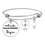 PolishedPlus Inspirational Adjustable Bangle Bracelet for Women