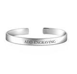 Customizable Steel Bracelet for Her